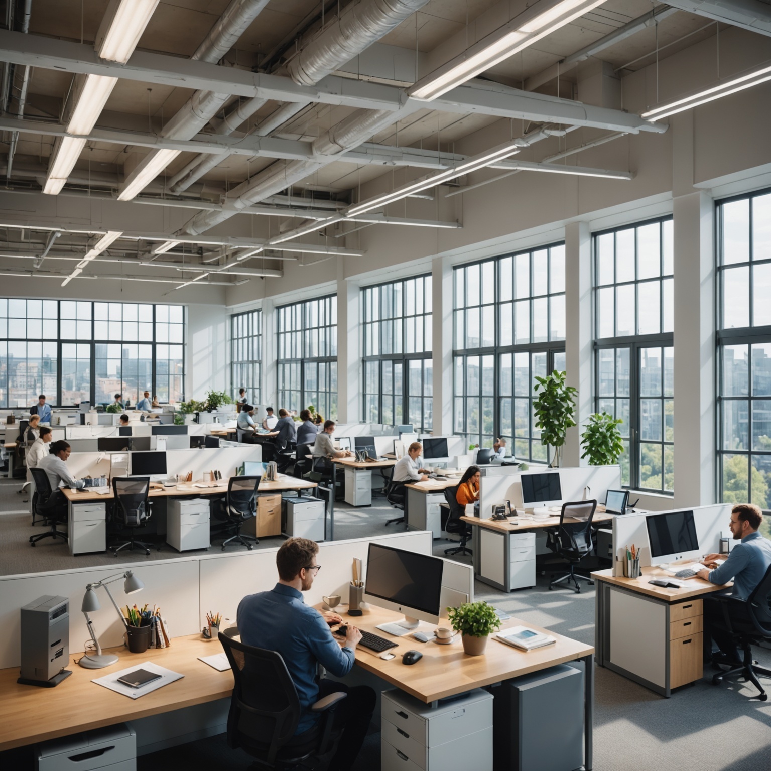 Estudio ISS pulse presente y futuro híbridos de las oficinas
