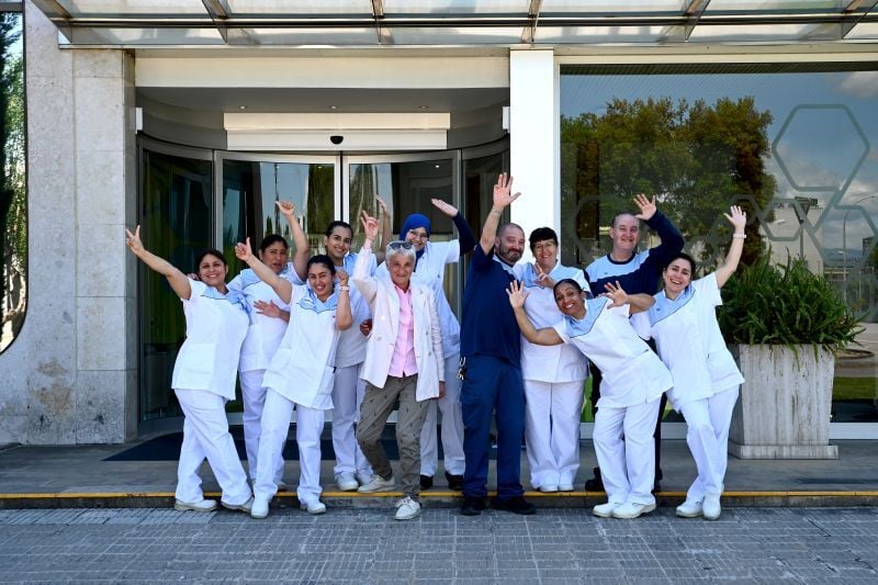 Equipo de ISS que trabaja en sector sanitario